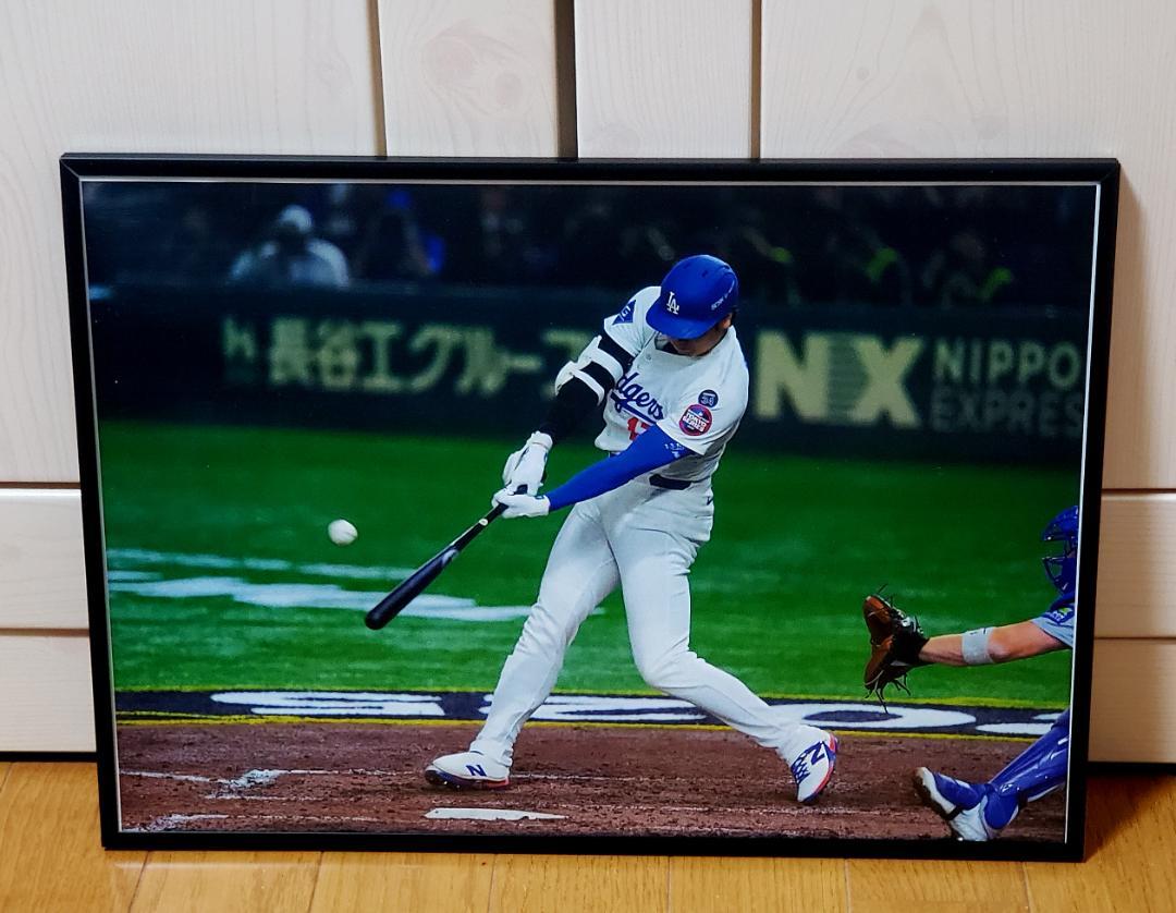 ドジャース大谷翔平 2025年MLB！A3サイズポスターフレーム付き⑤
