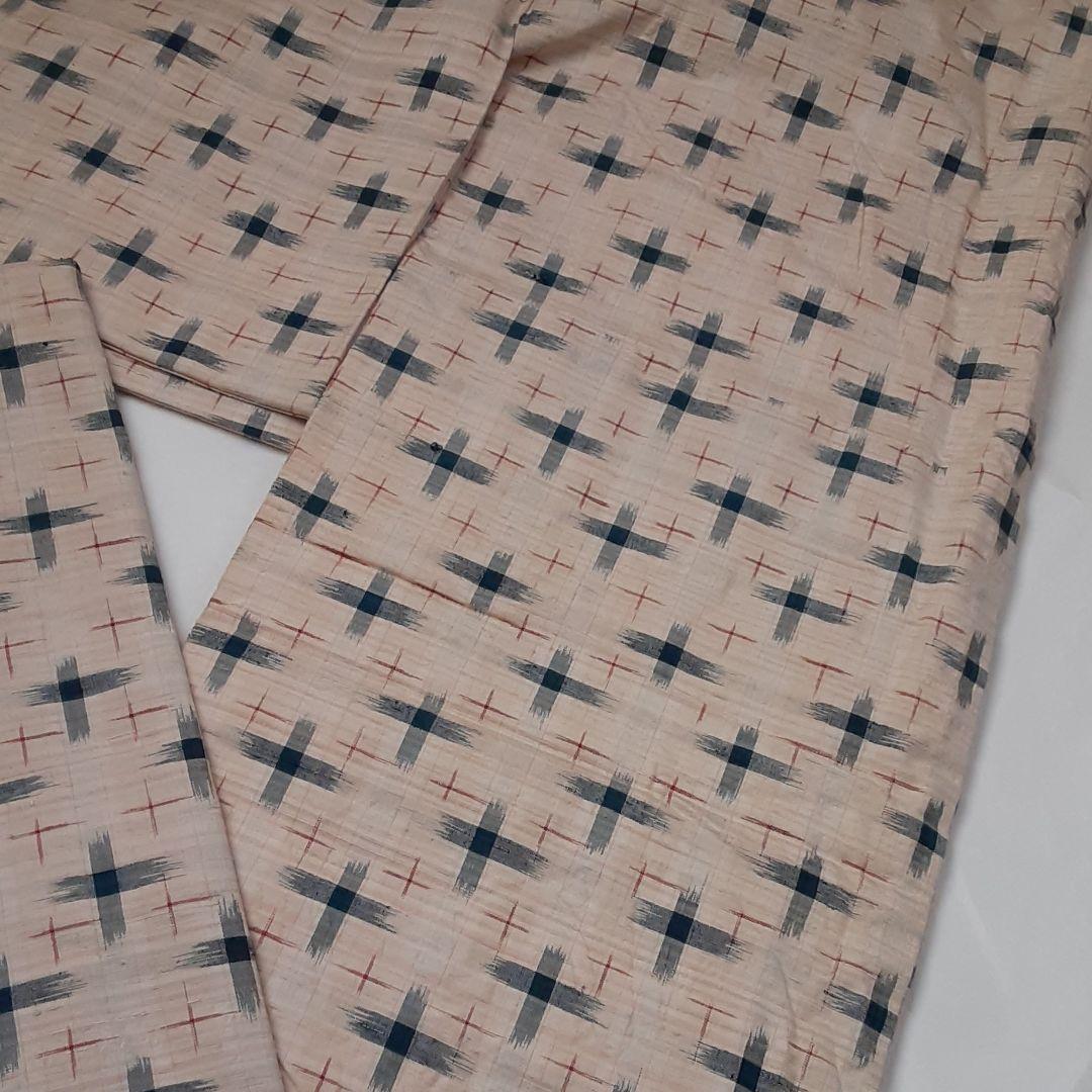 信州紬 飯田紬 草木染め 手織り 真綿 紬 証紙あり 端布 飯田つむぎ