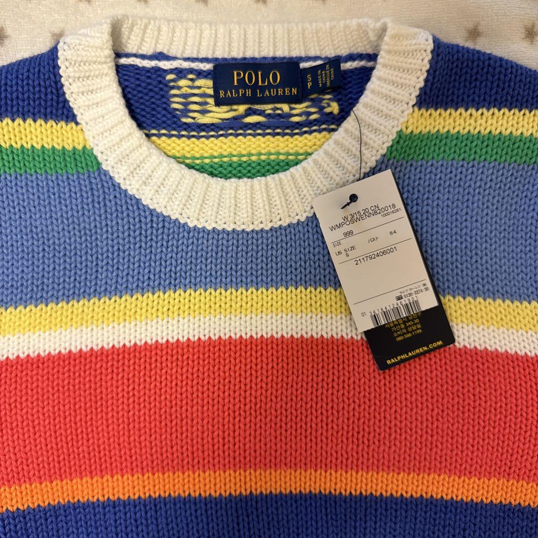 Polo Ralph Lauren 半袖ニット マルチカラー