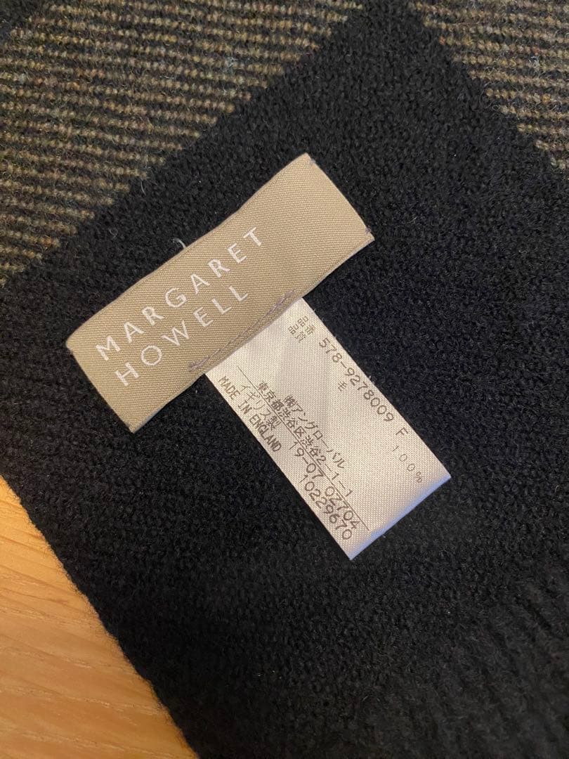 【美品】マーガレットハウエル ウールマフラー 【美品】マーガレットハウエル ウールマフラー