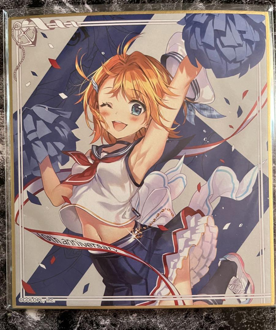 【コロプラフェス】白猫プロジェクト／白猫／カモメ②／ミニ色紙／イラストミニ色紙
