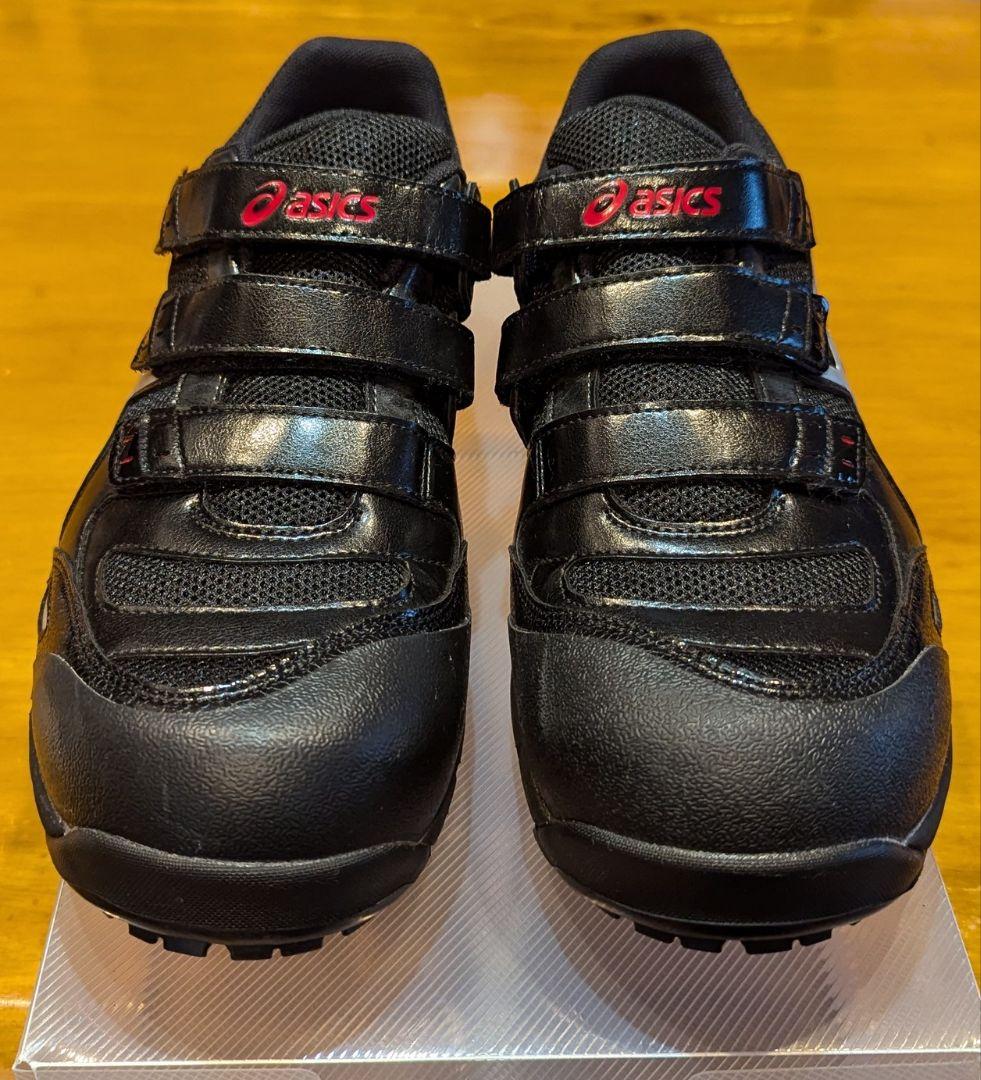 【美品】asics アシックス ウィンジョブ 安全靴 ＣＰ１０２ ＢＫ