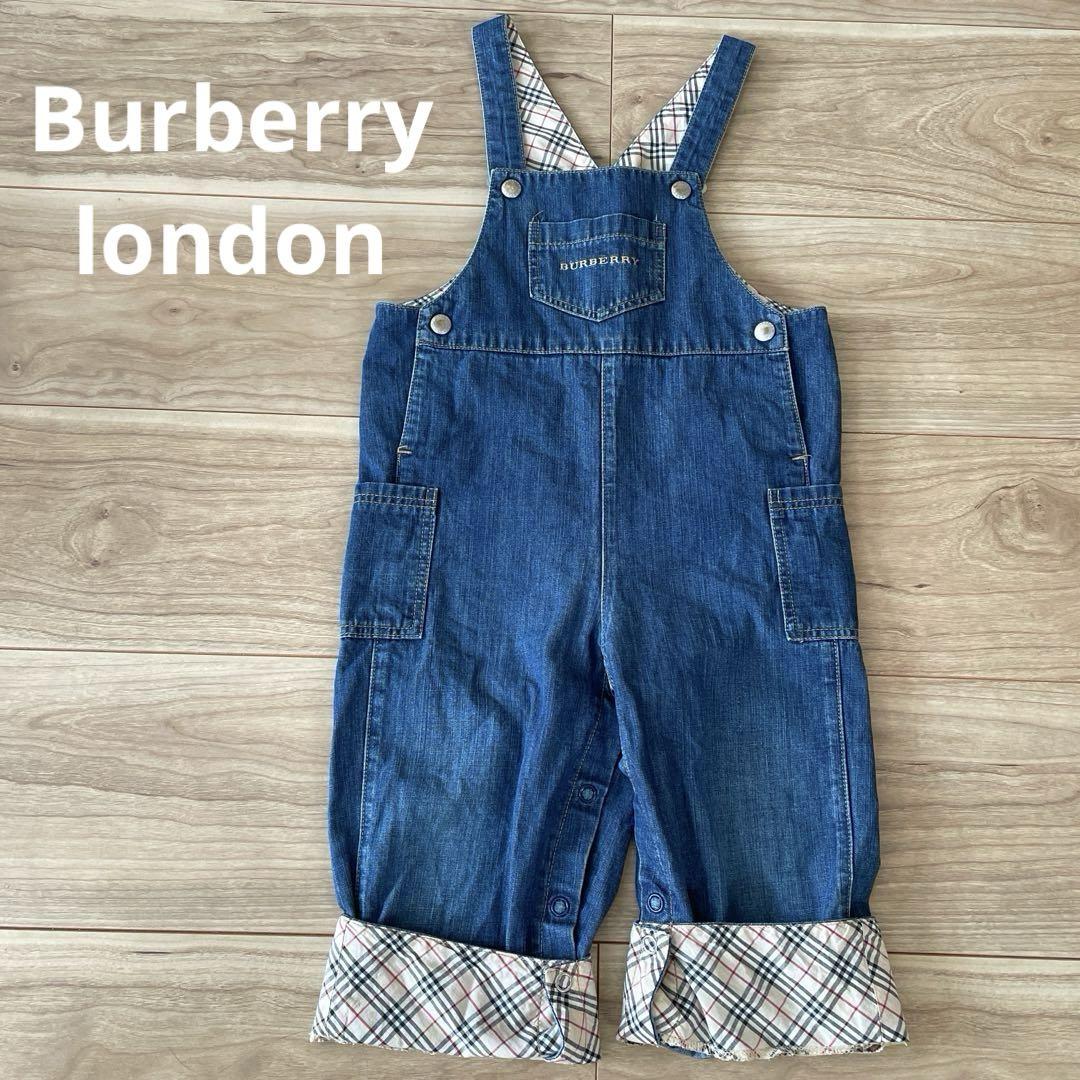 良品】Burberry london バーバリー　キッズ　オーバーオール　90