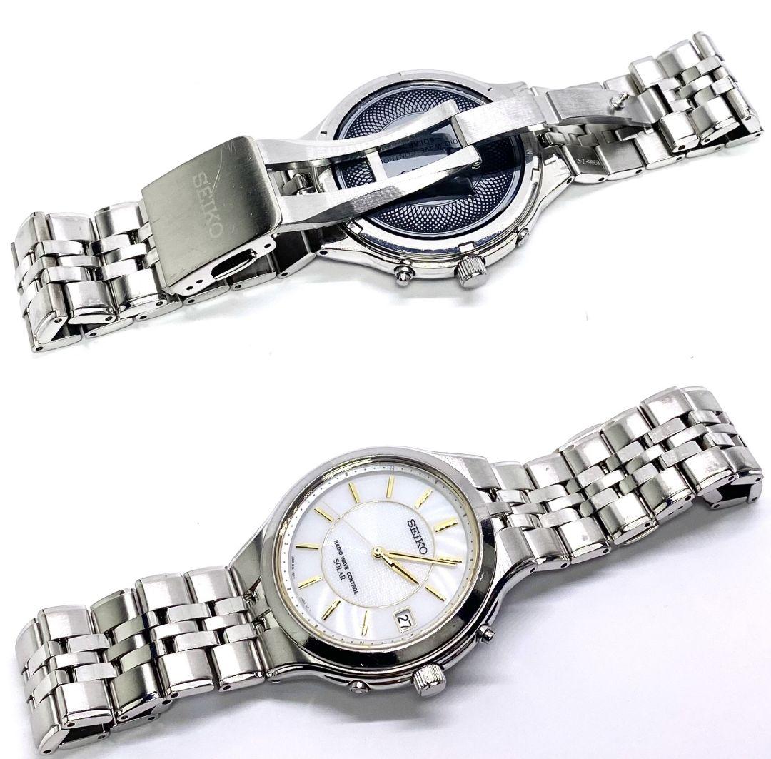 SEIKO　セイコー　DOLCE　ドルチェ　電波ソーラー　腕時計　ダイヤシールド