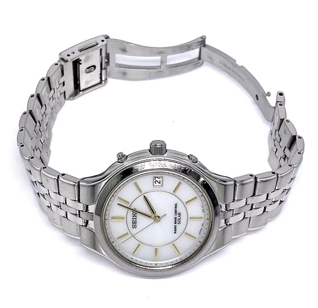 SEIKO　セイコー　DOLCE　ドルチェ　電波ソーラー　腕時計　ダイヤシールド