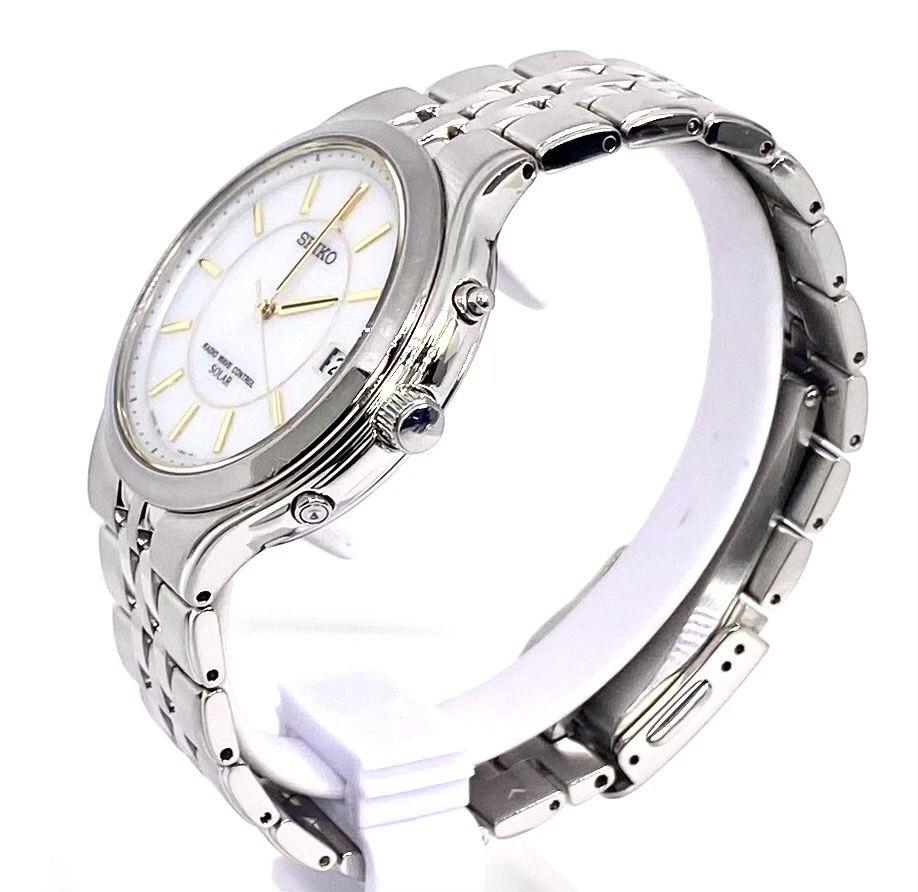 SEIKO　セイコー　DOLCE　ドルチェ　電波ソーラー　腕時計　ダイヤシールド