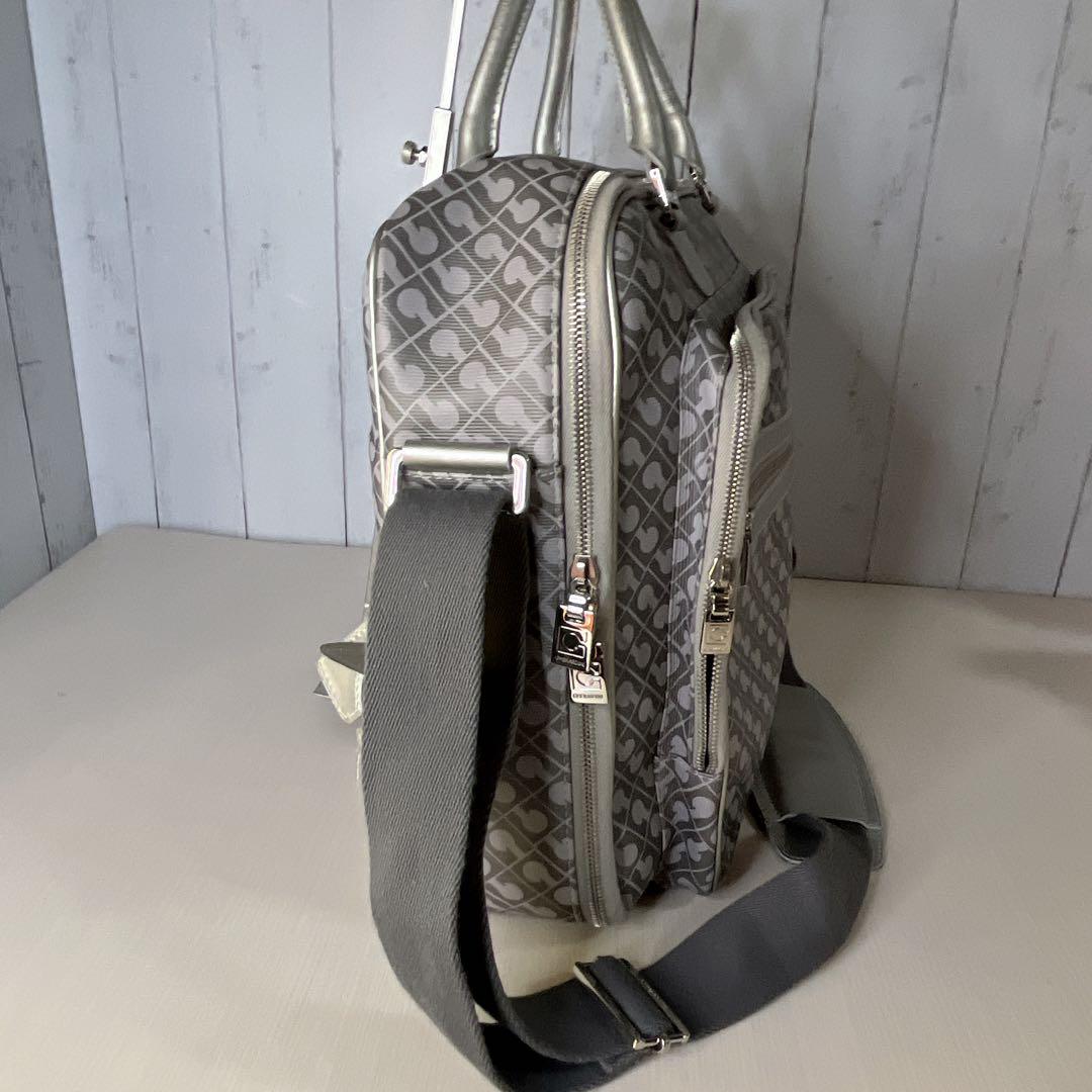 希少　グレー　GHERARDINI ビジネスバッグ　2way