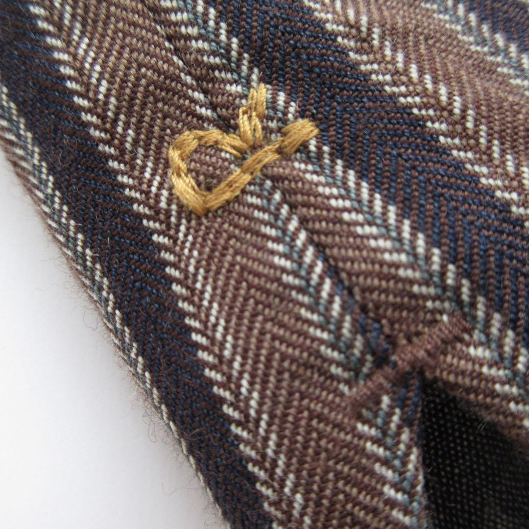 45R フォーティファイブアール R刺繍 ストライプ ウール コットンベスト