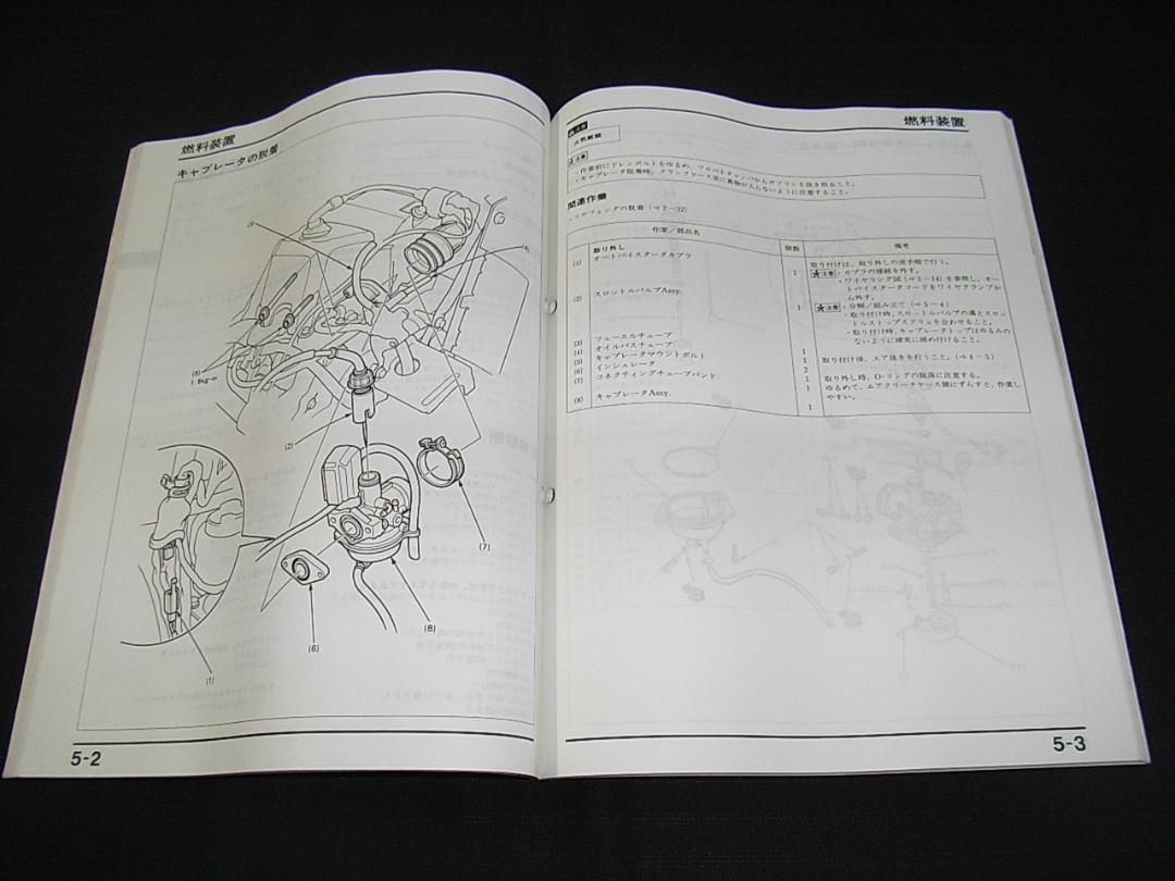 ホンダ ジャイロキャノピー TC50M (TA02) 純正サービスマニュアル