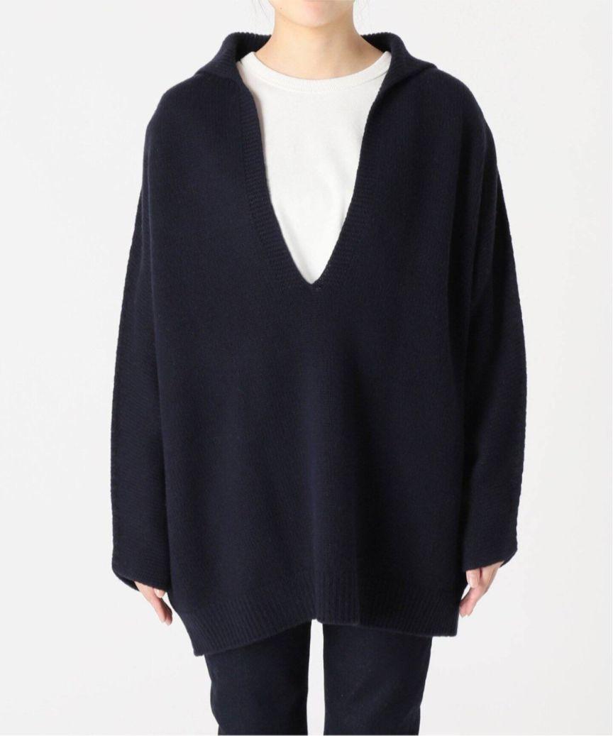 美品 SLOBE IENA ファインウールスキッパープルオーバー SLOBE IENA（スローブイエナ）の「ファインウールスキッパープル