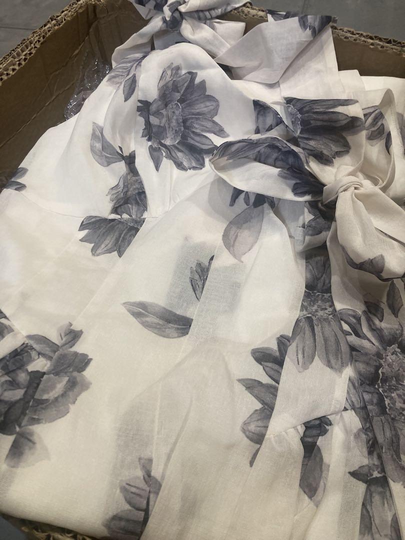 Sunflower-Printed Midi DressサイズM