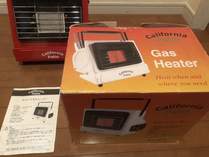アウトドア⋺ カリフォルニアパティオ 冬キャンプ カセットガスストーブ N80az-m14719140392 赤 廃盤品 れなし