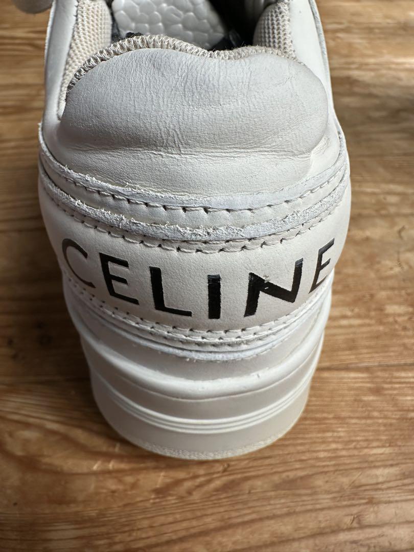 CELINE ホワイト プラットフォームスニーカー