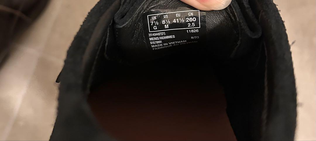 CLARKS オリジナル ブラックスエードシューズ 7.5