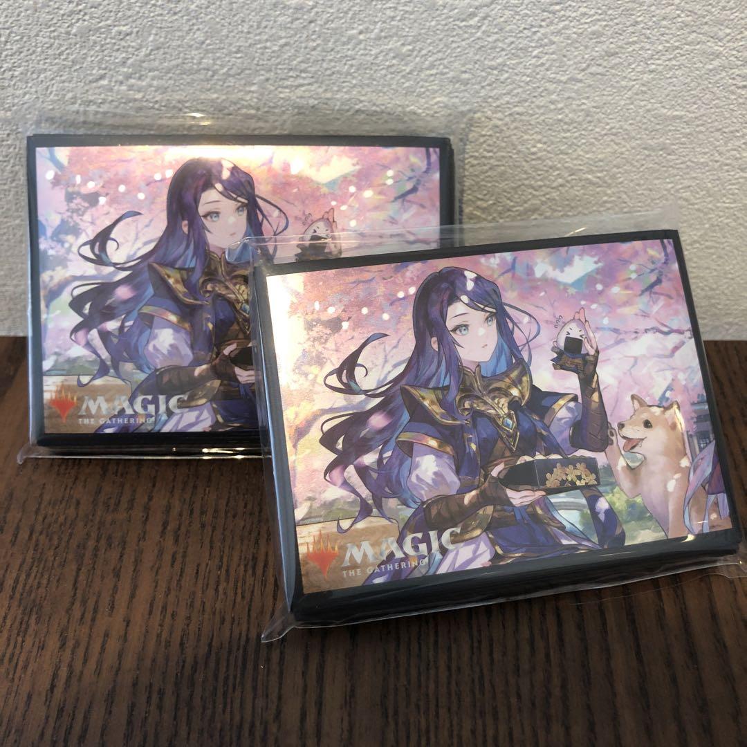 mtg 放浪皇お花見キャンペーン　スリーブ　ナーセット&放浪皇二人組　2こセット MTG 放浪皇のお花見 ナーセット スリーブ 100枚 - メルカリ