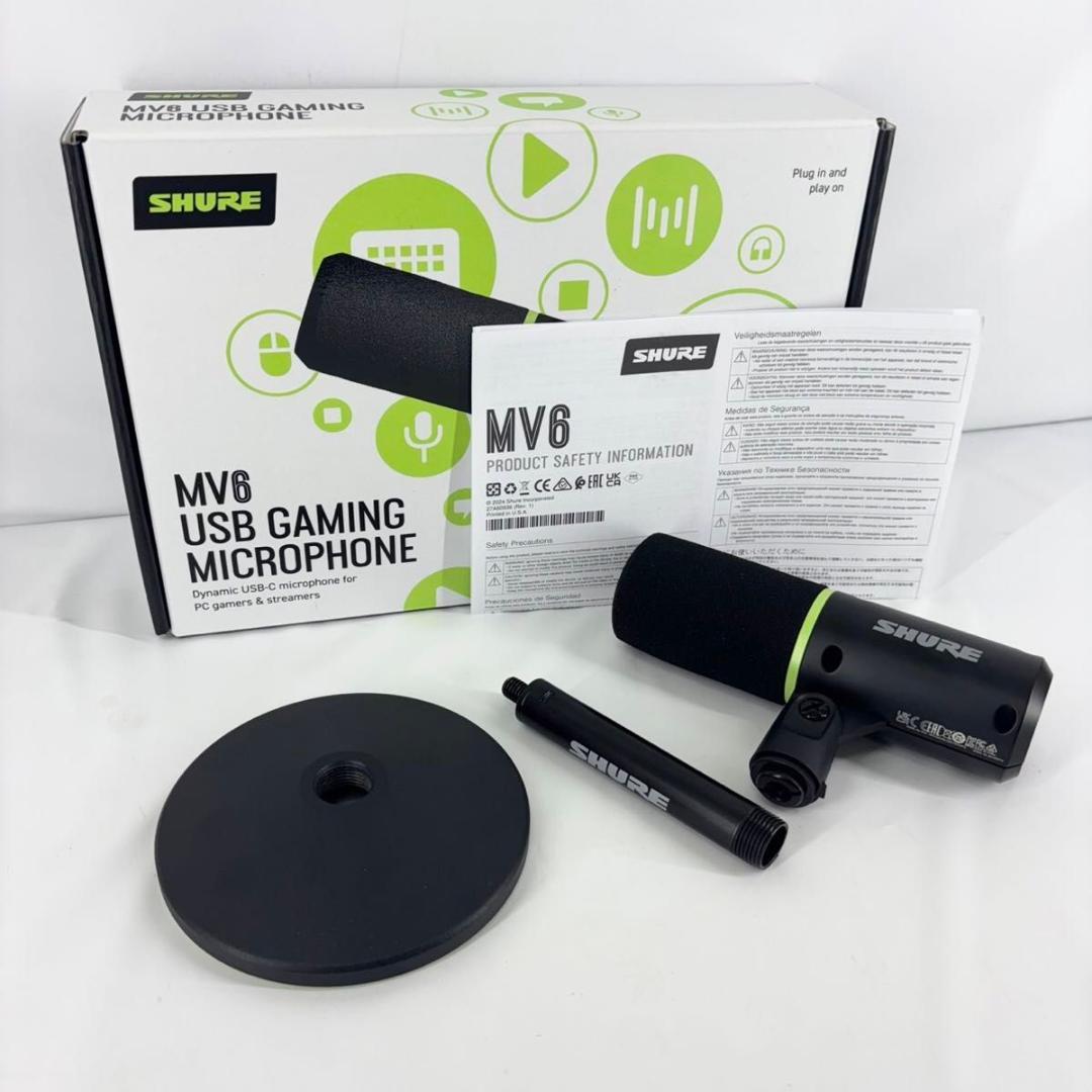 【美品】SHURE シュア MV6 USB ゲーミング マイクロホン