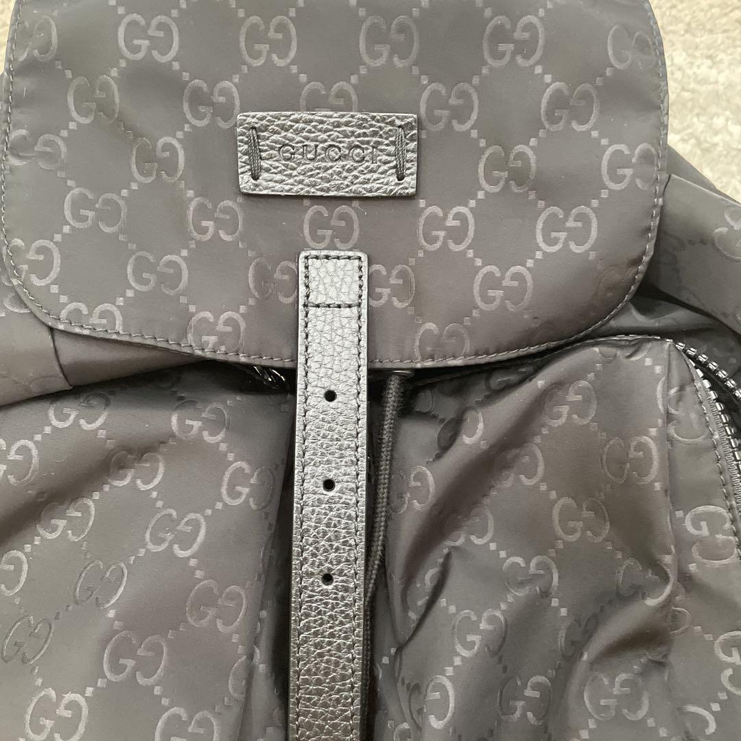 GUCCI ブラック ナイロン リュック