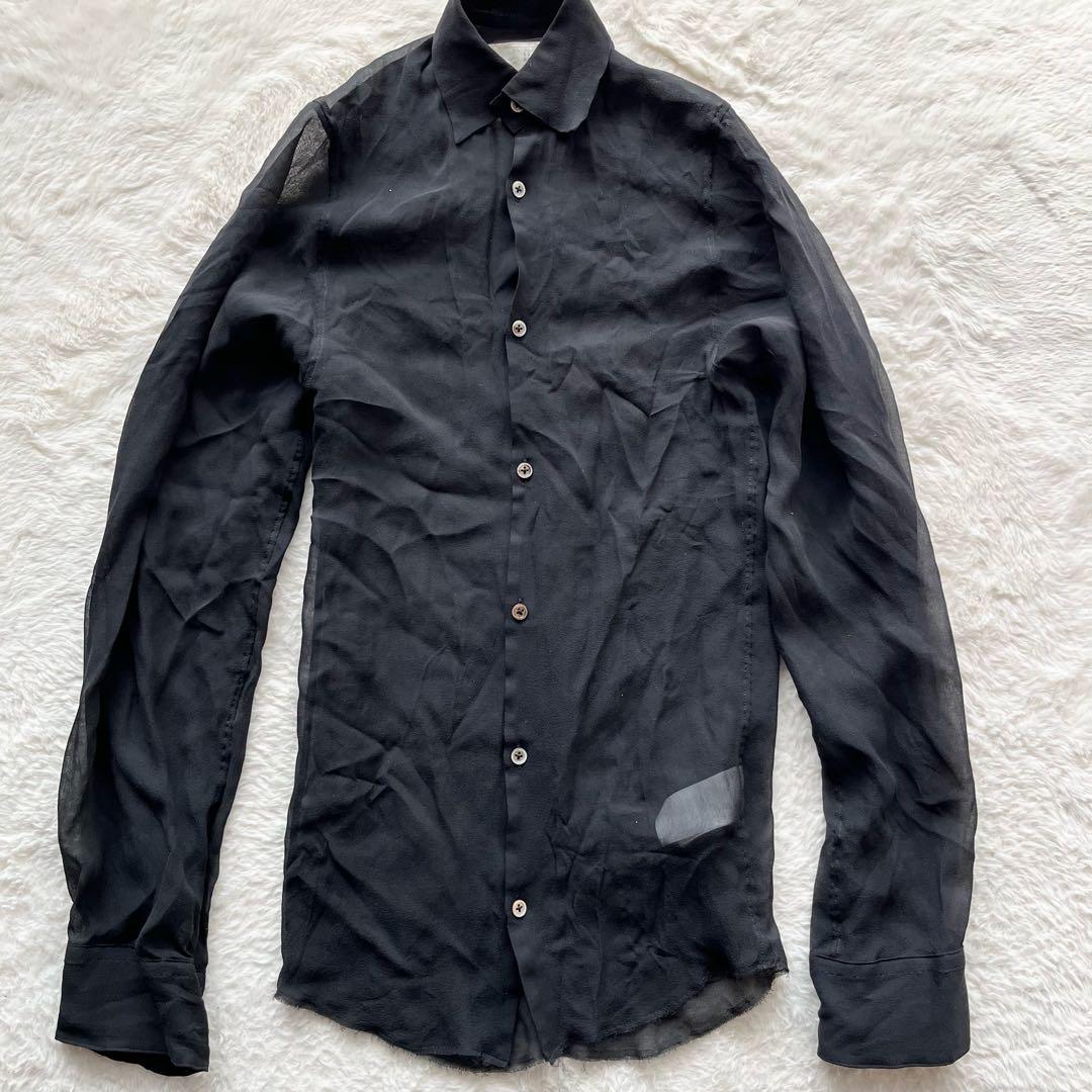 【美品】sacai  シースルー ブラウス シャツ 透け カットソー ブラック