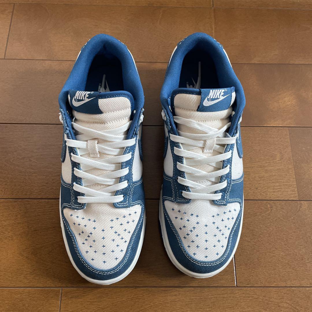 美品NIKE DUNK LOW SE ナイキダンクレトロ　インダストリアルブルー