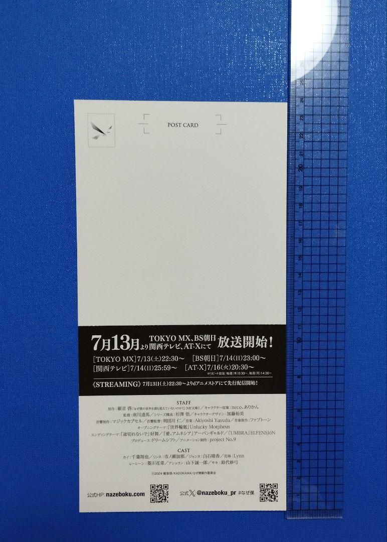 なぜ僕の世界を誰も覚えていないのか？ リンネ BIGポストカード