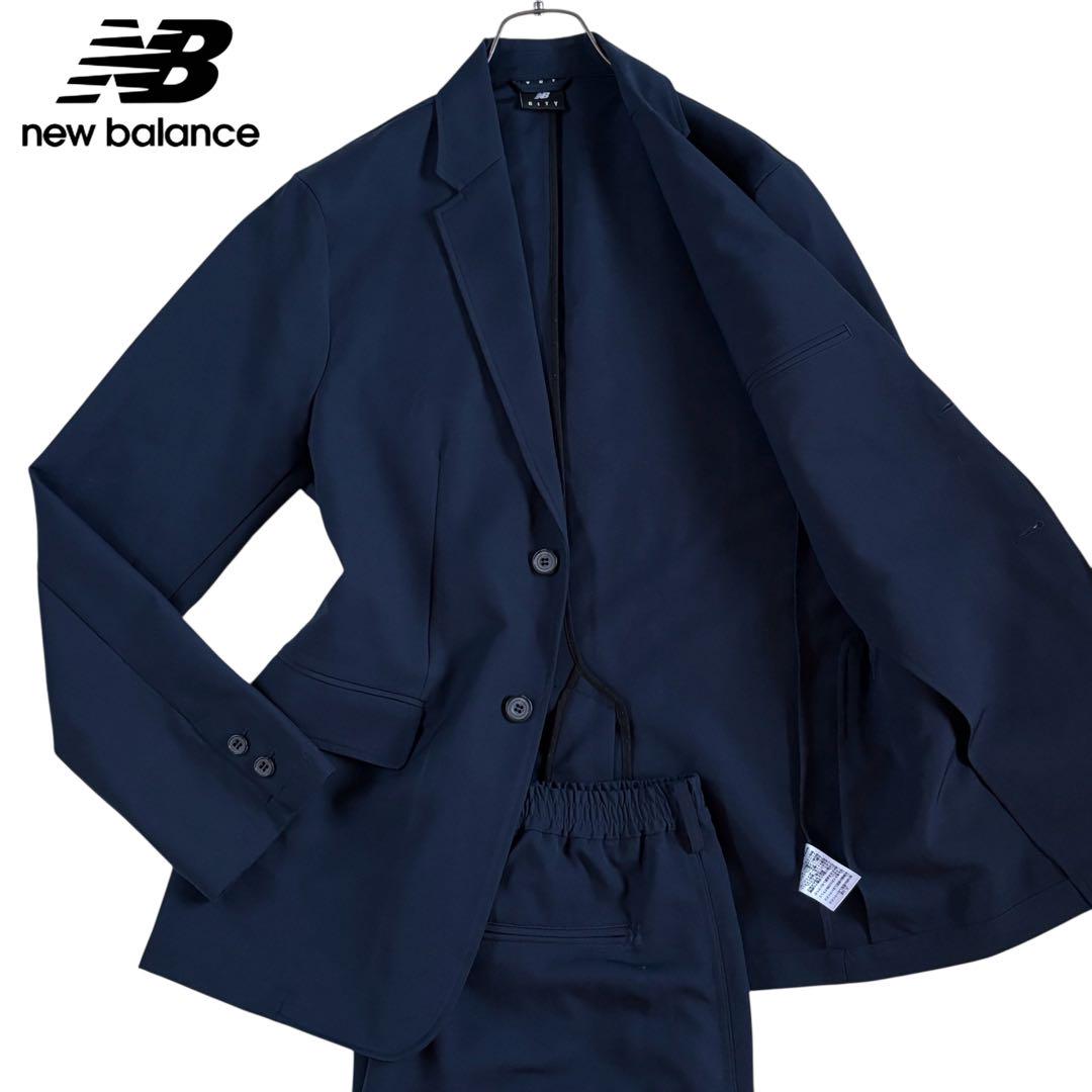 美品　NewBalance THE CITY ネイビー スーツセットアップ XL ✨美品✨NEW BALANCE スーツ THE CITY セットアップ L XL - メルカリ