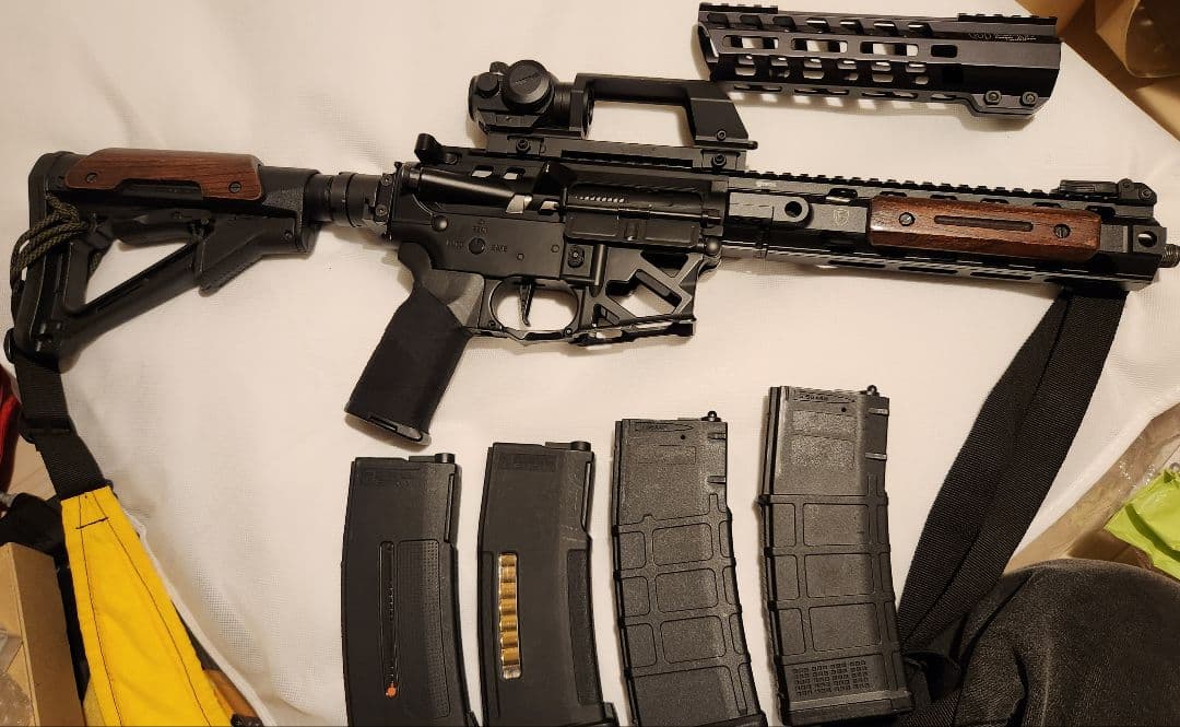 C.A.T. legend8.5 リアルウッド外装カスタム他セット　東京マルイ