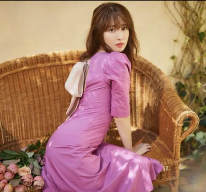 Her lip to Back Ribbon Midi Dress bfeQ7-m14738264801 特価大人気