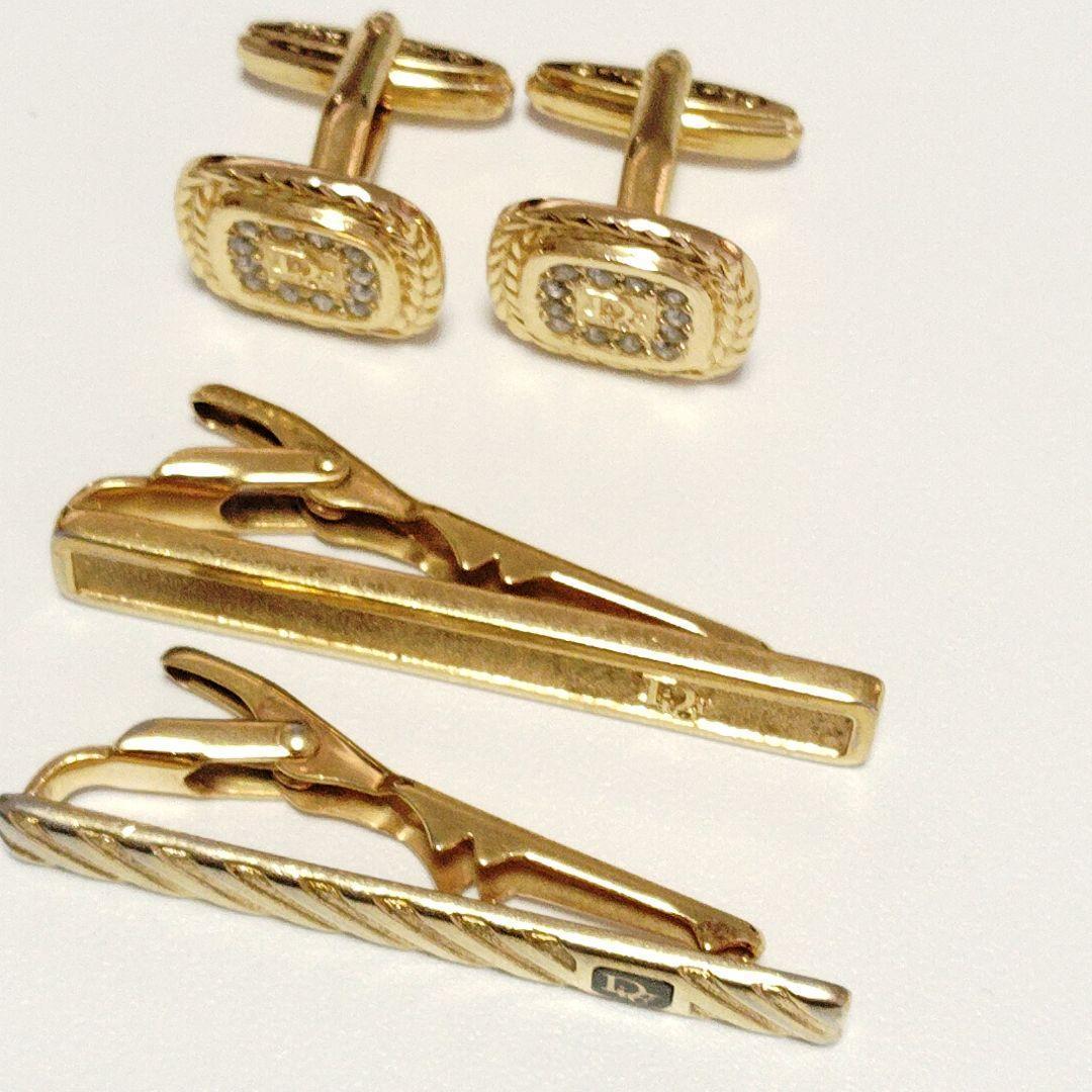 【ドイツ製】Christian Dior ゴールド カフス ネクタイピン セット