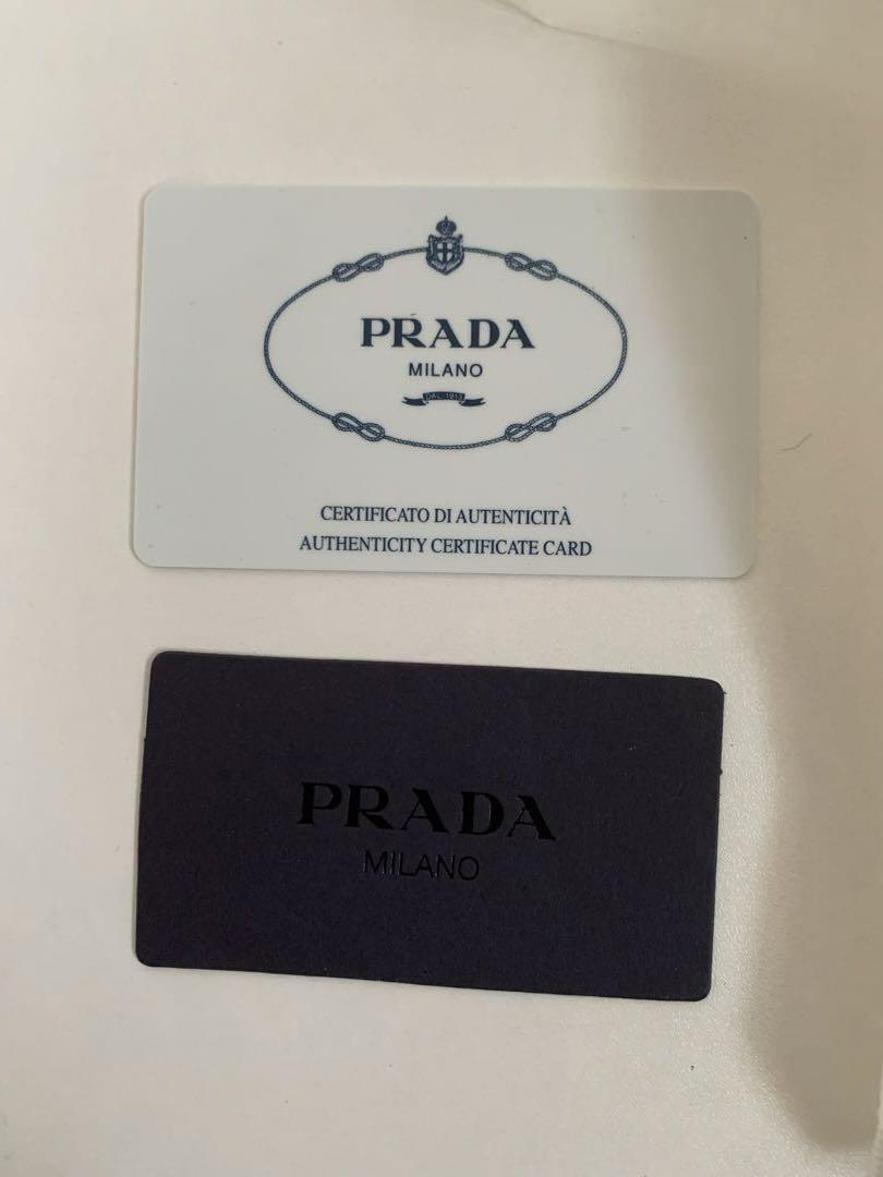 【美品】PRADA ZAINETTO TESSUTO B6677 VELA