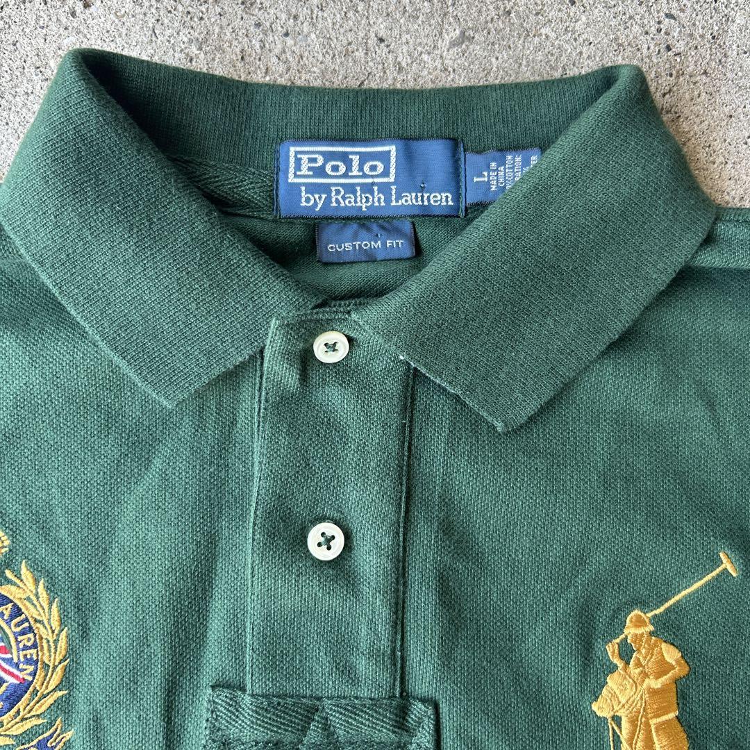 極美品！ ポロラルフローレン LONDON ビッグポニー 半袖 ラガーシャツ L 極美品！ ポロラルフローレン LONDON ビッグポニー 半袖 ラガー