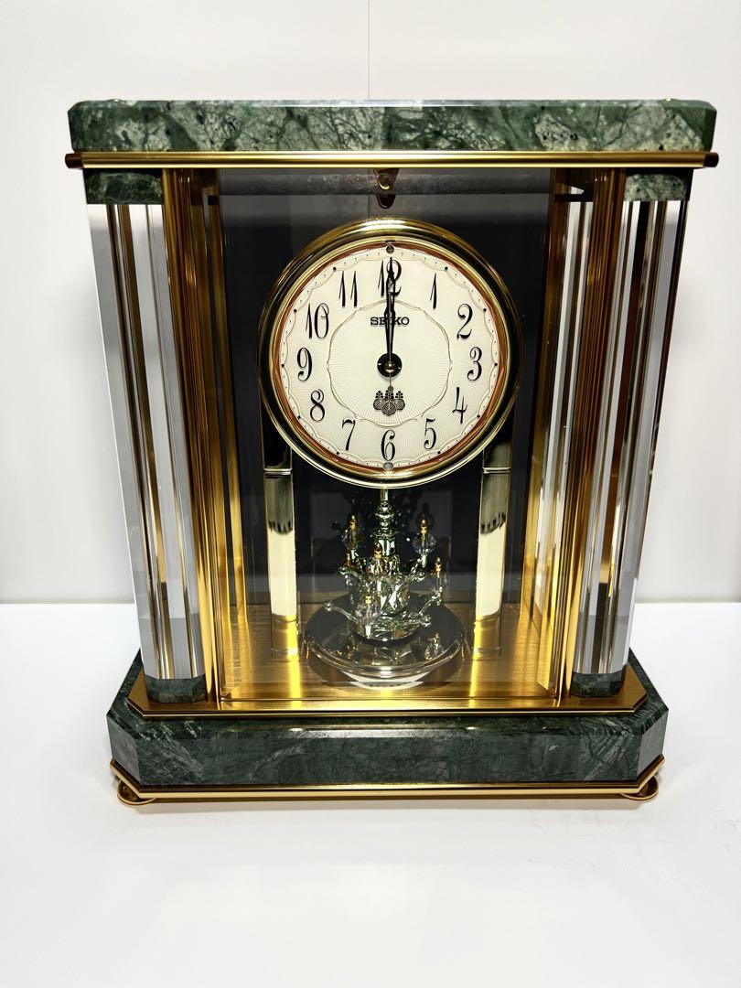 SEIKO 電波置時計 蛇紋石 内閣総理大臣 贈呈品 HW926G 新品 SEIKO 電波置時計 蛇紋石 内閣総理大臣 贈呈品 HW926G 新品
