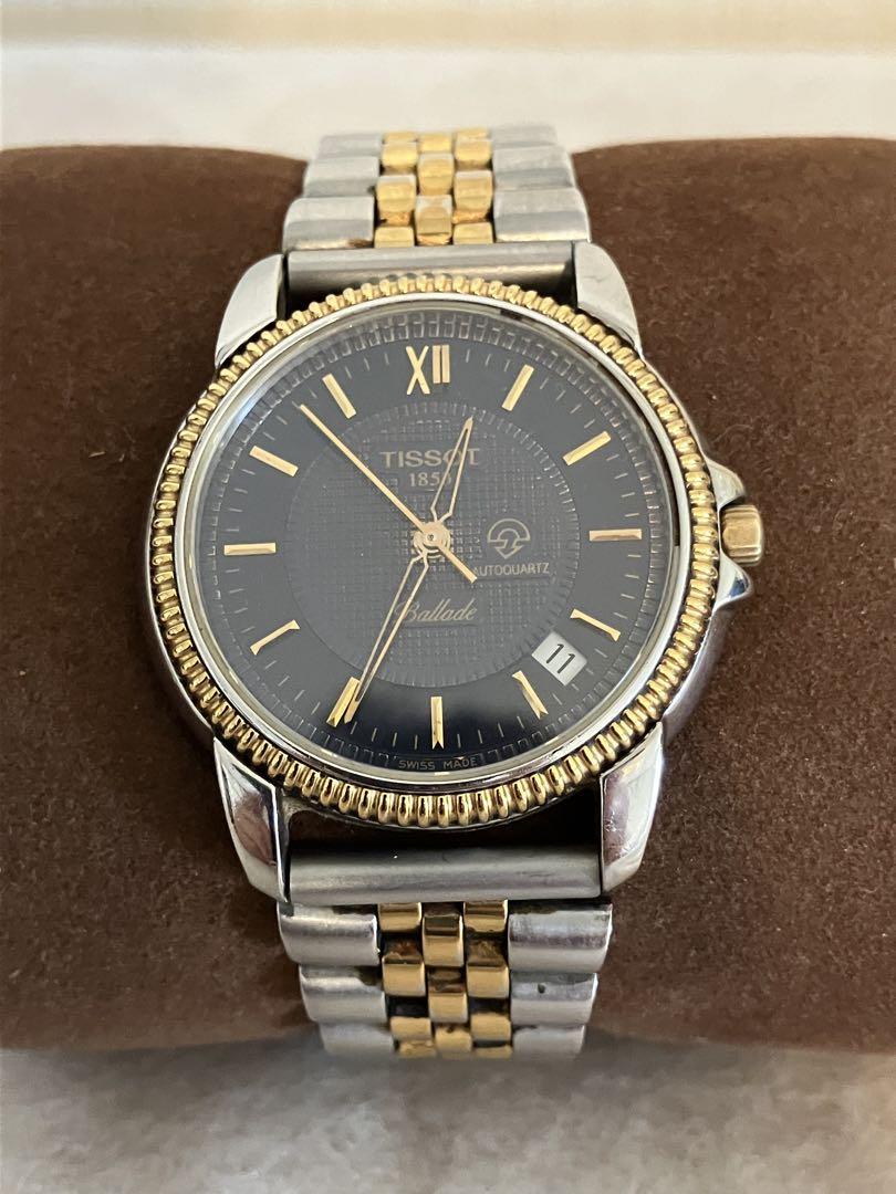 稼働★TISSOT Ballade オート ネイビー文字盤 メンズ 腕時計