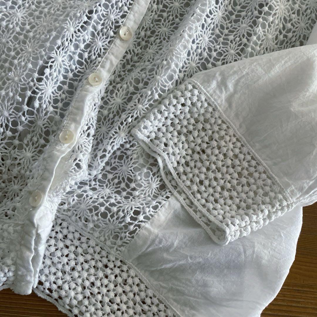 fanaka 手レース刺繍　ふんわり上品カーディガン