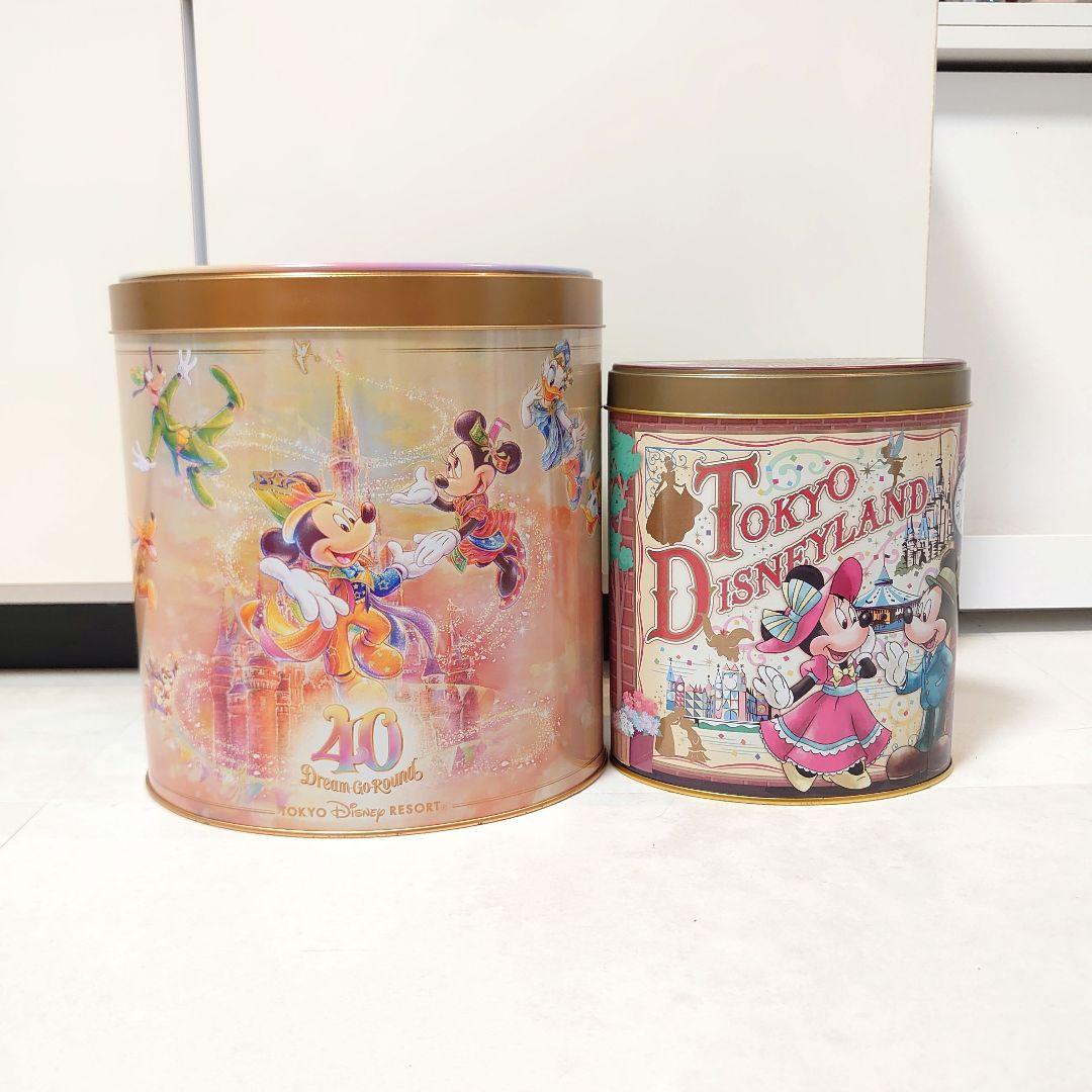 Disney ディズニー 40周年 タンブラー ランチトート キャンディ缶 ディズニー40周年限定缶 空き缶 美品（レトロ）TDL限定 ミッキー