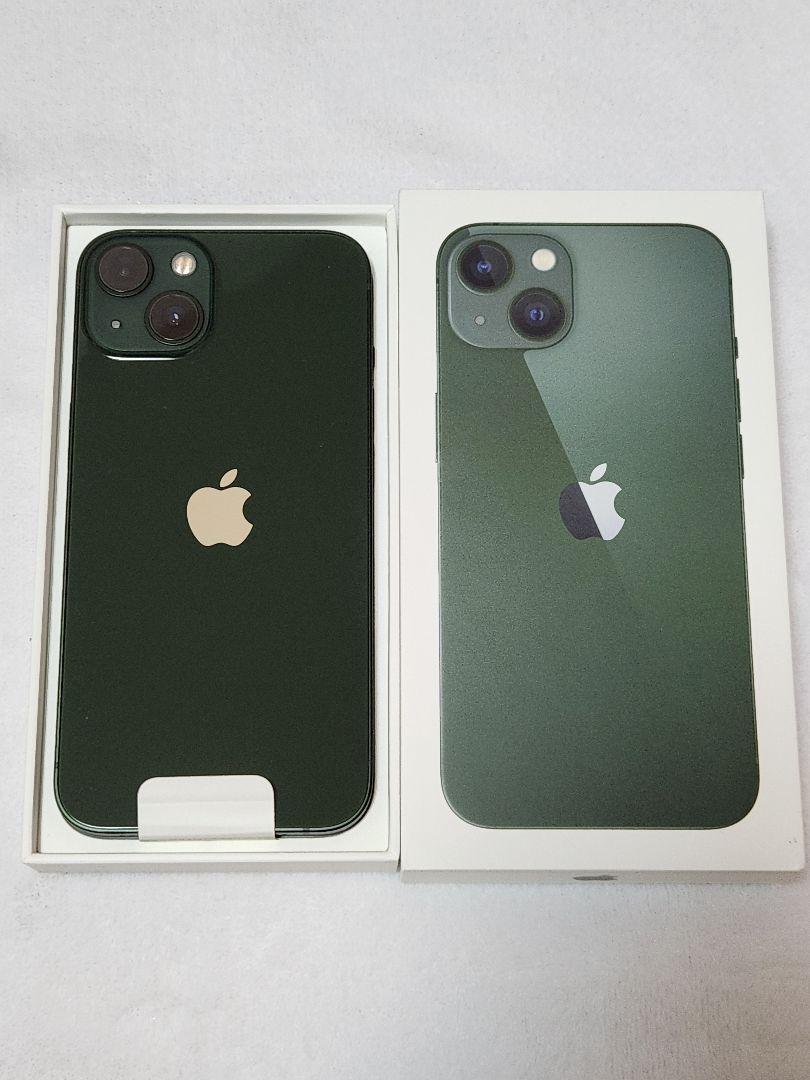 【美品　箱付き】iPhone 13 256GB SIMフリー グリーン