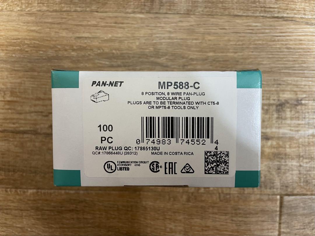 mp588-c パンドウィット　RJ45プラグ 1箱