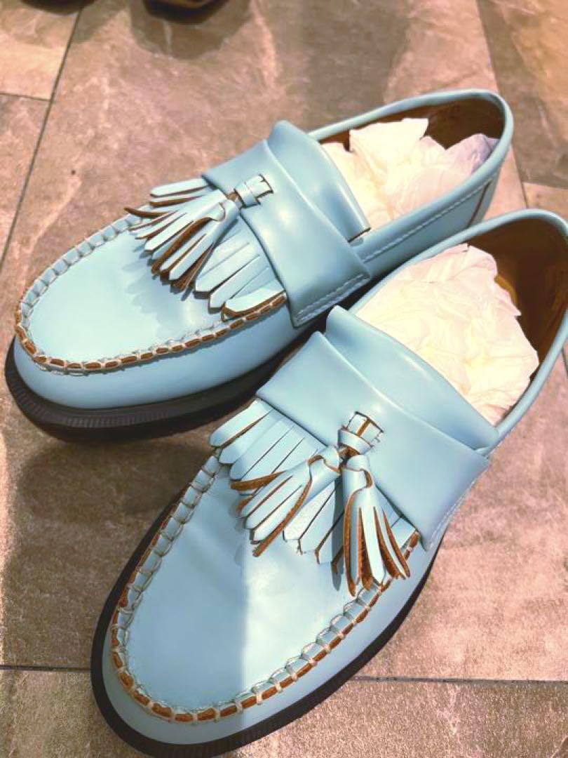 Dr.Martens ADRIAN ドクターマーチン ローファー 水色 UK4