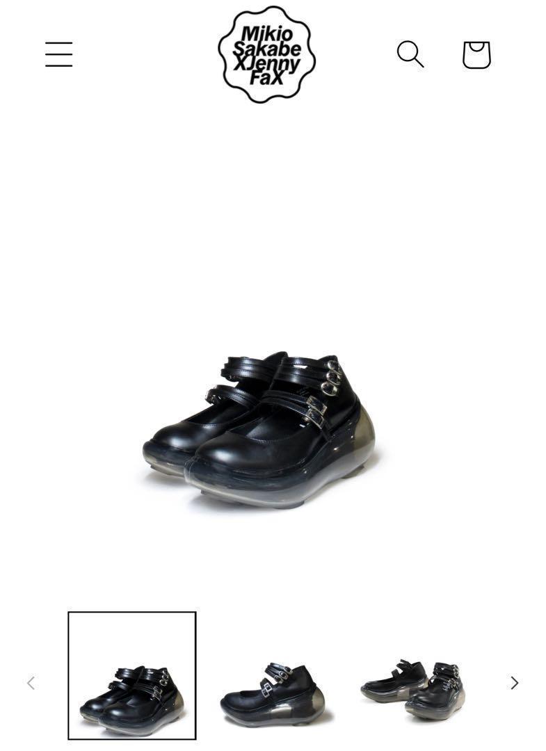 男女兼用 ミキオサカベ JennyFax Mary Jane Black 限定 グラウンズ 靴