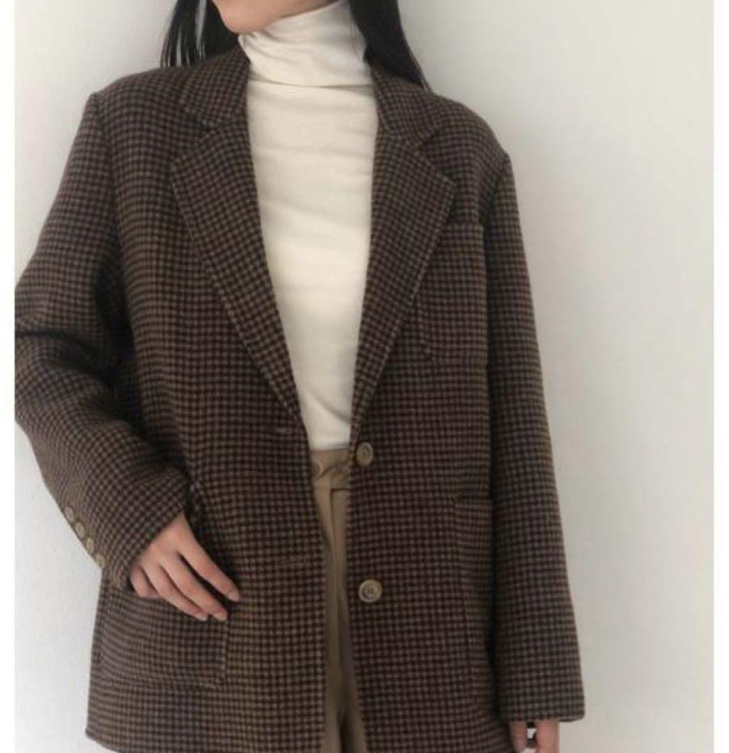todayful トゥデイフル Wool Check Jacket