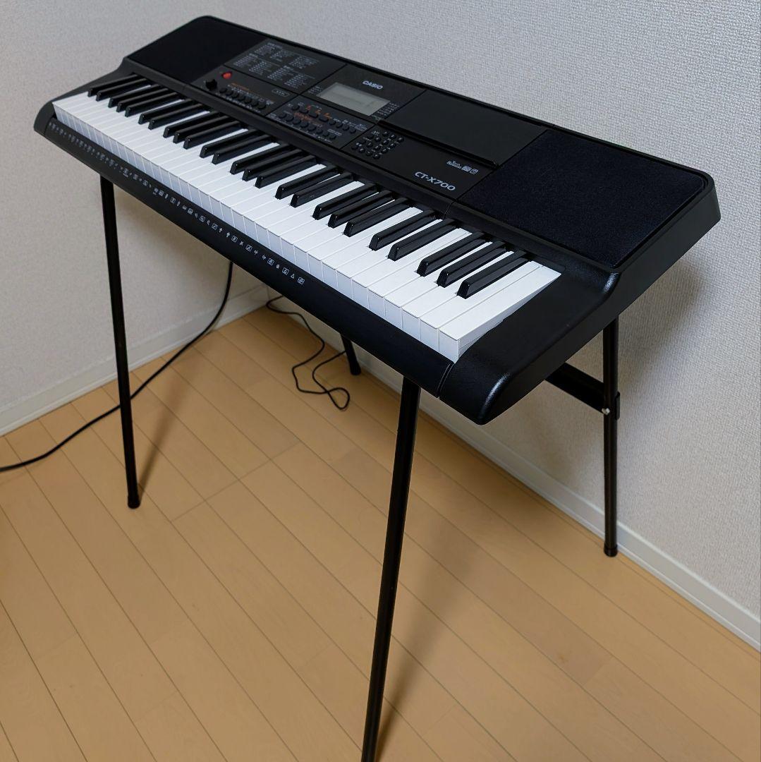 V*x様 CASIO CT-X700 電子キーボード スタンド付(CS-4B)