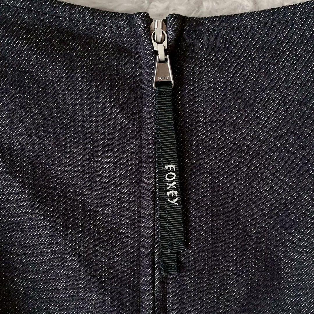 美品】フォクシー ワンピースドレス ナルシス フレアひざ丈