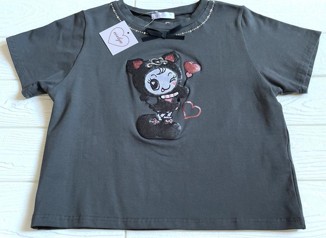 新品 エブリン evelyn ×メゾピアノ ベリエちゃん Tシャツ