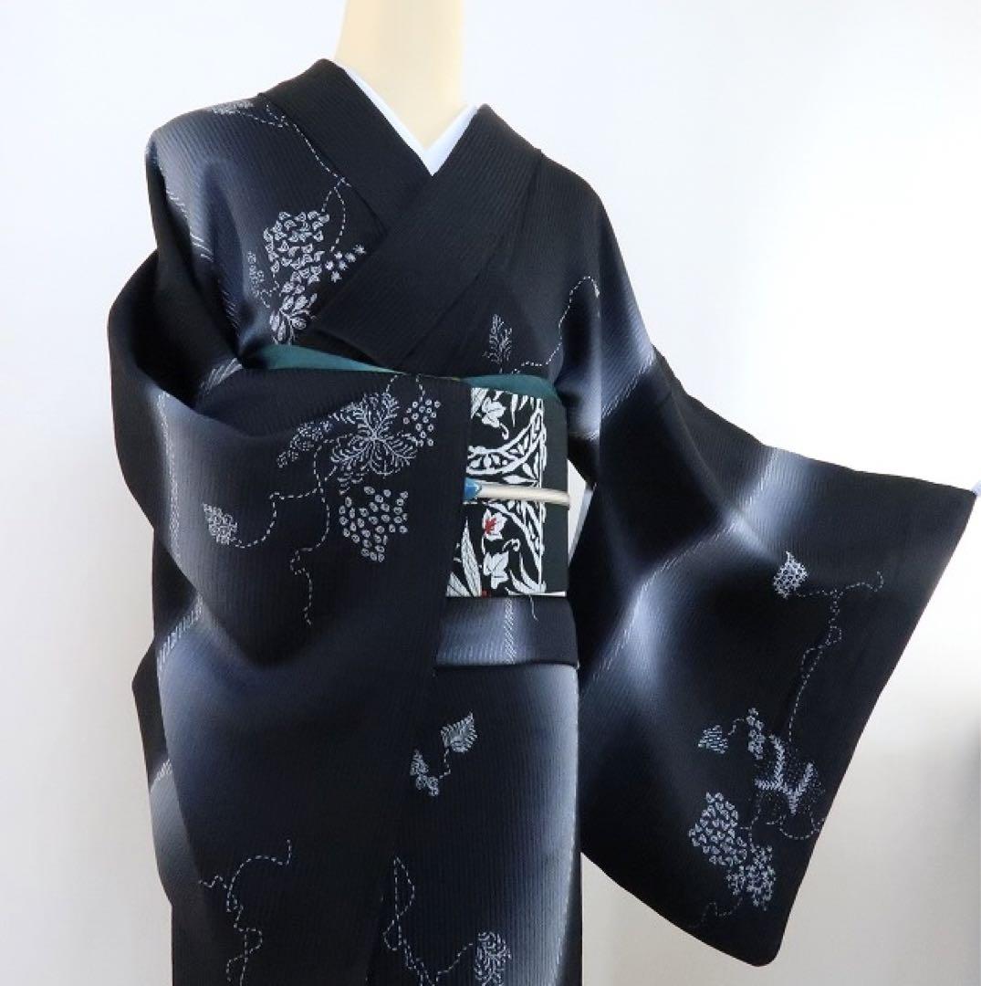 専用✺美品 正絹 さが美謹製 トールサイズ 小紋 着物 A1146