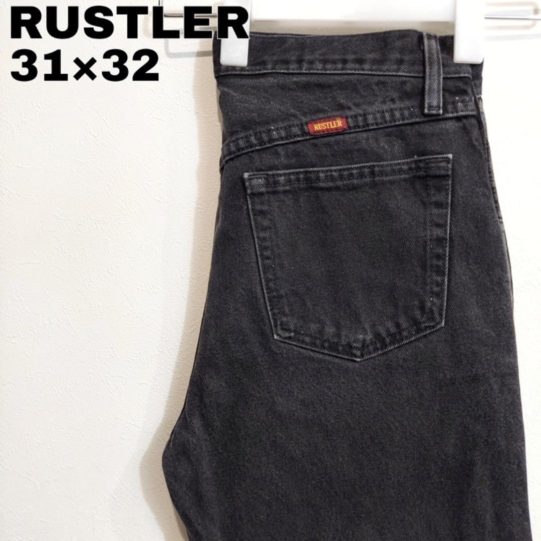 Rustler ラスラー W31 ブラックデニム ボトム 古着 黒 13132