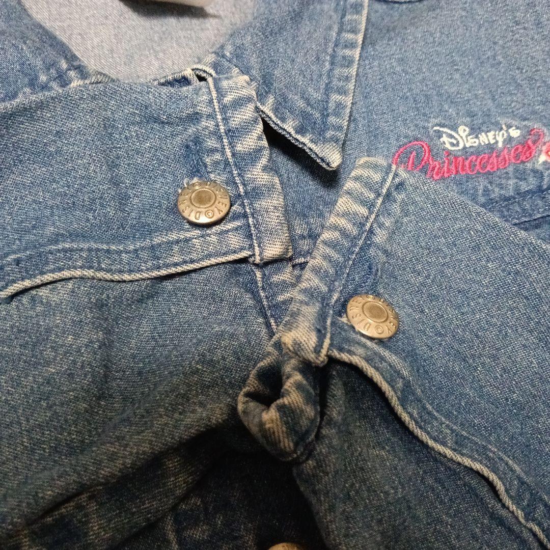 ハイエンド ディズニープリンセス刺繍デニムジャケットS・DISNEY VINTAGE