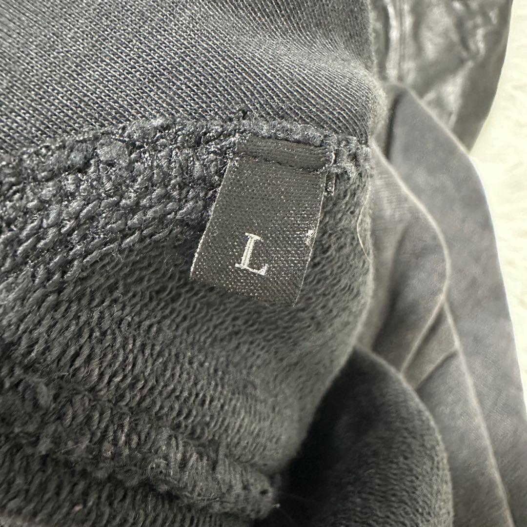 DIESEL ディーゼル 本革 切替 スウェット ワンピース 黒