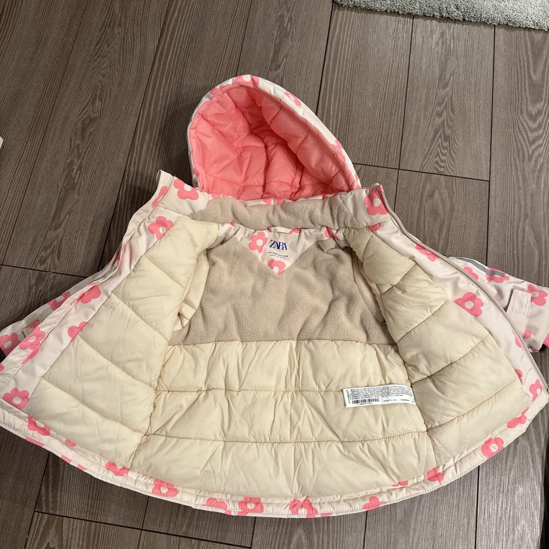 ZARA 花柄スキーウェア 18-24ヶ月(92cm)