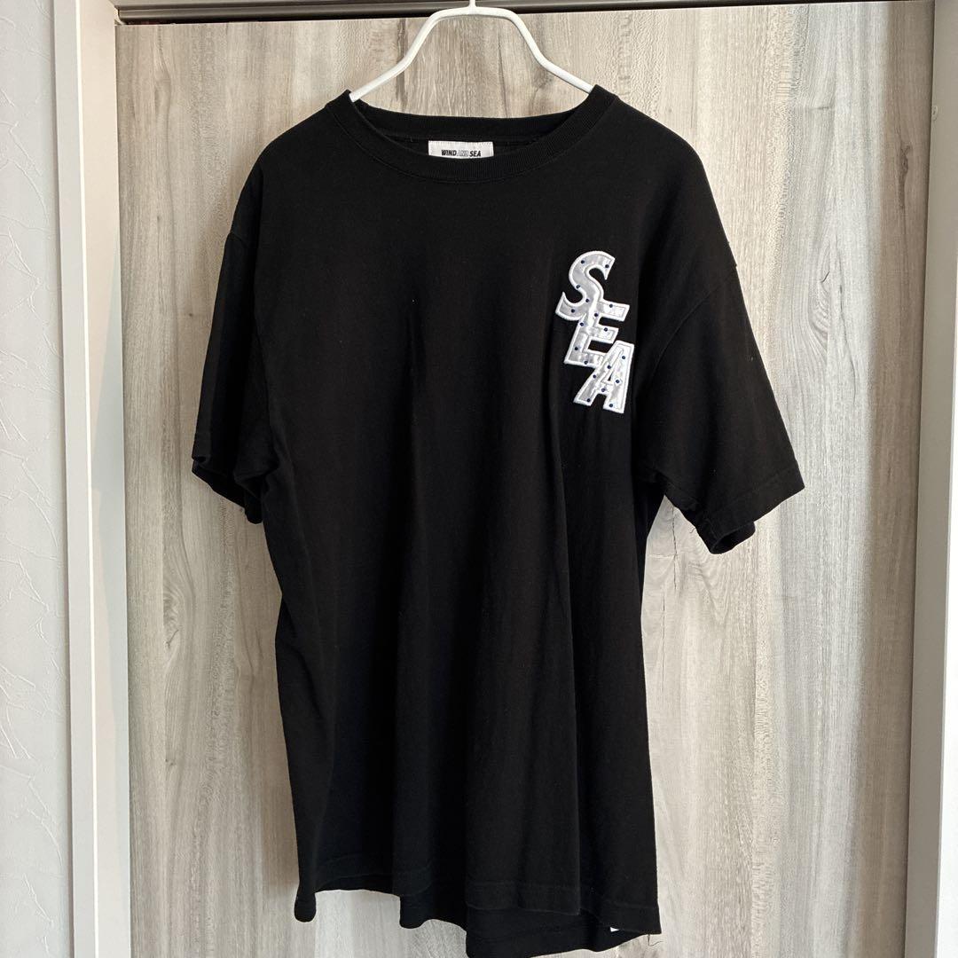 WIND AND SEA ブラック Tシャツ SEAロゴ