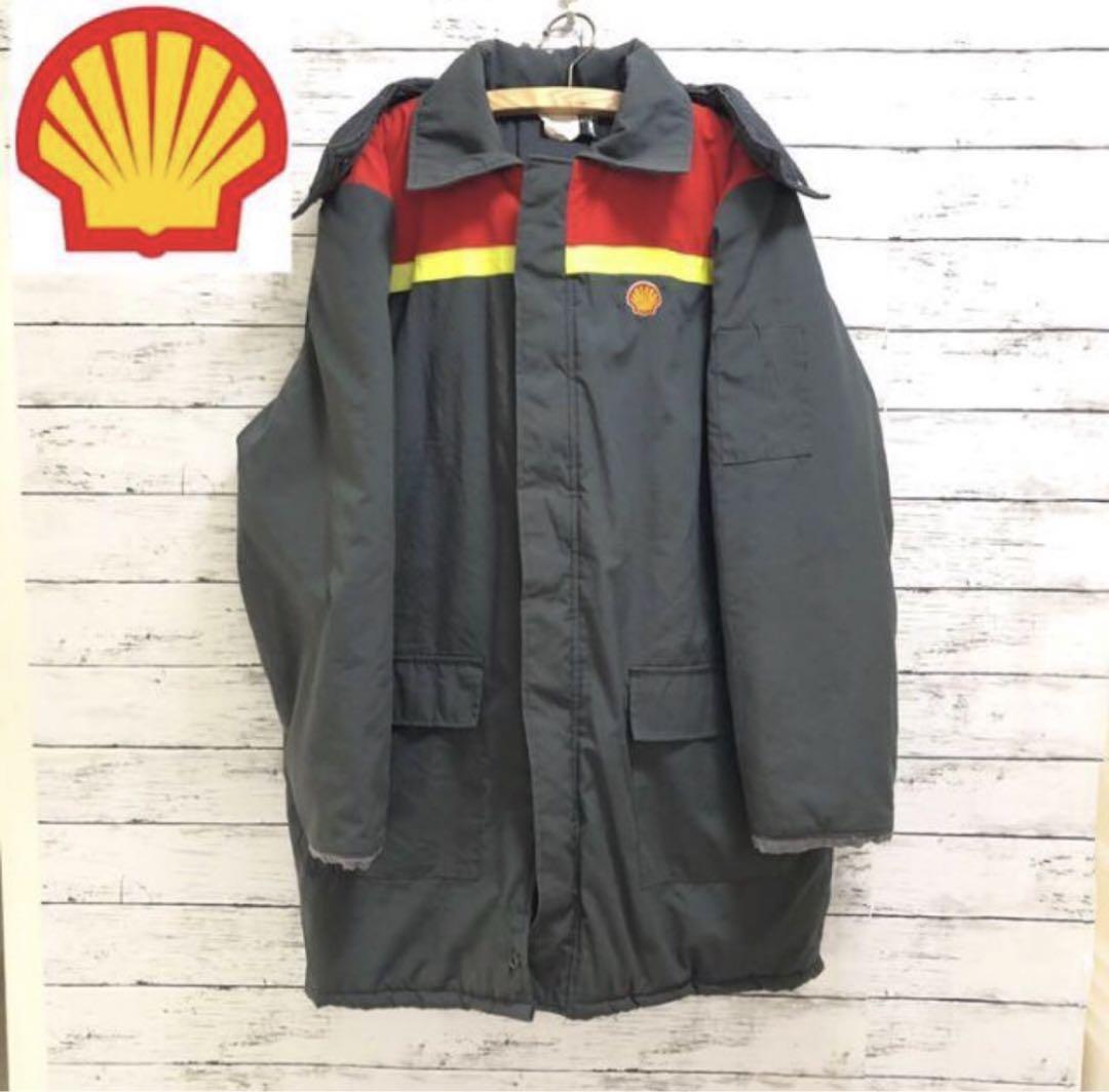 Shell◆ブルゾン ガソリンスタンド シェル石油　ロングコート　輸入