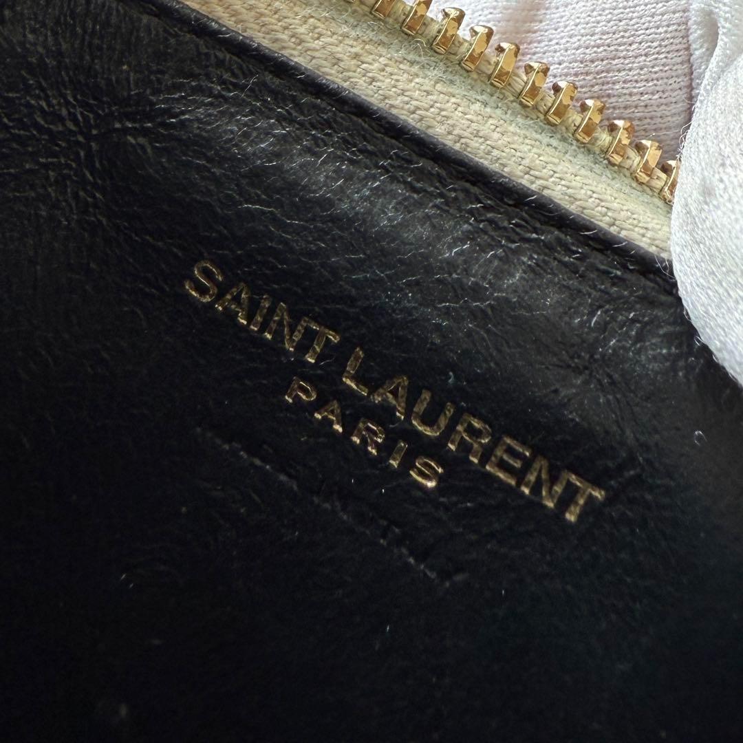 サンローラン フラグメントケース YSL カサンドラ キャビアスキン カード入れ